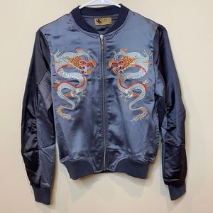 LF Katsumi Satin Bomber Jacket
